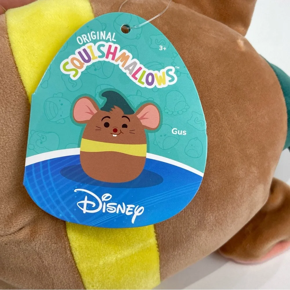 NWT Disney Squishmallow 6.5” Gus the mouse from Cinderella